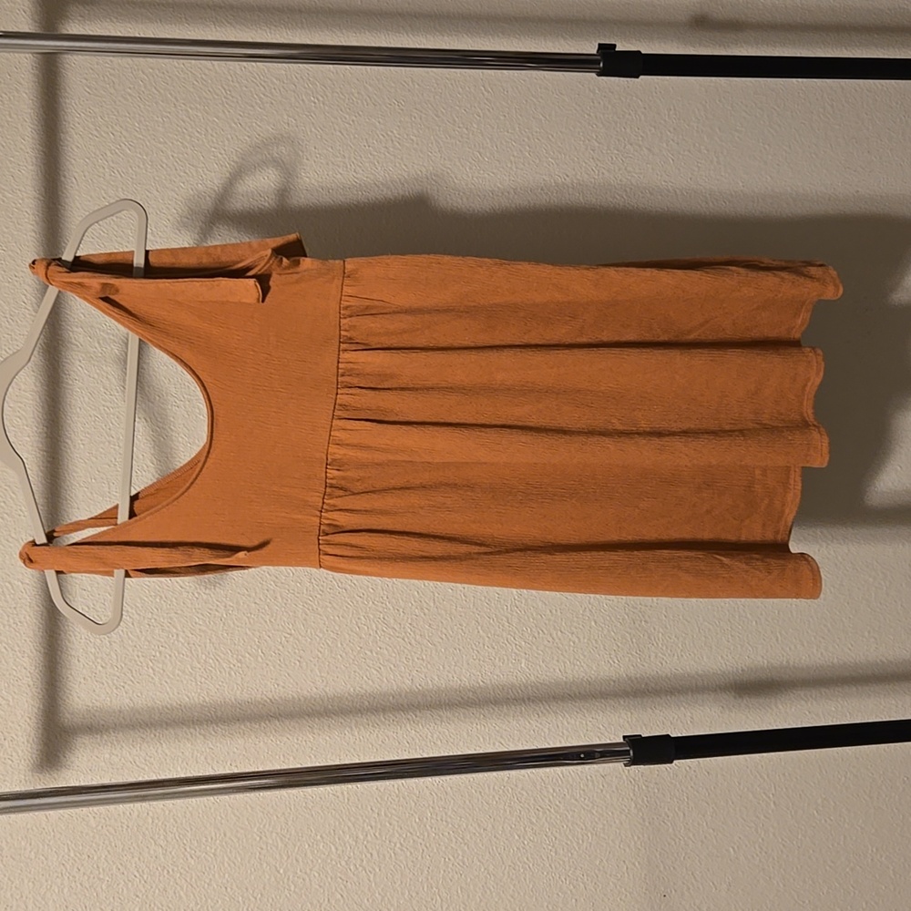 Wild Fable Terracotta Tie-strap Dress
